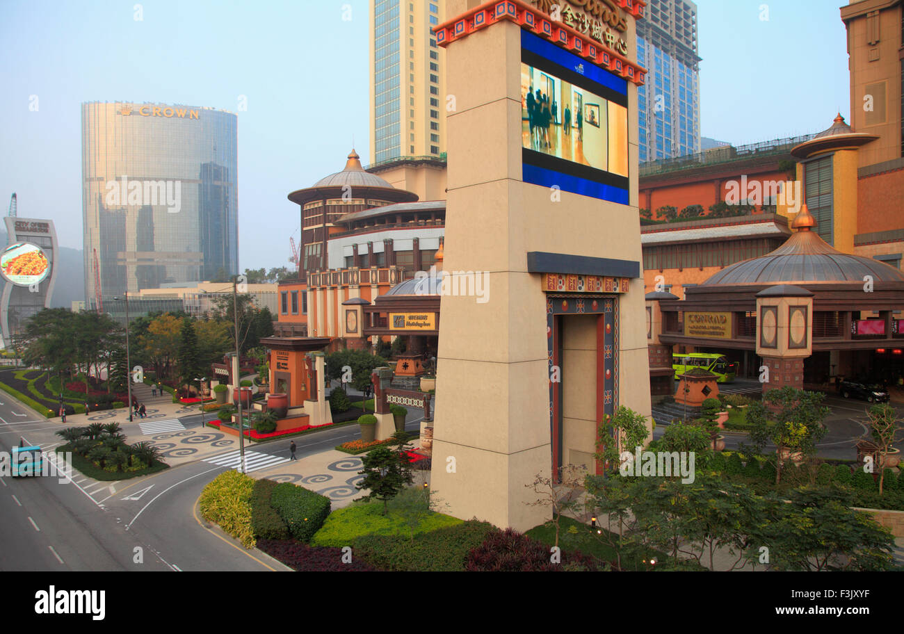 China, Macau, Cotai Strip, Hotels, Casinos, Stockfoto