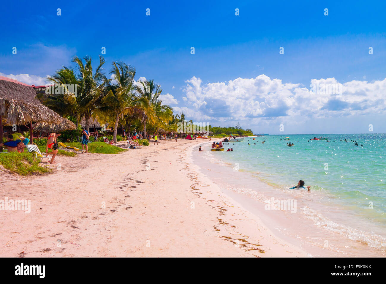 Cayo Jutias Strand in der nördlichen Küste von Kuba. Stockfoto