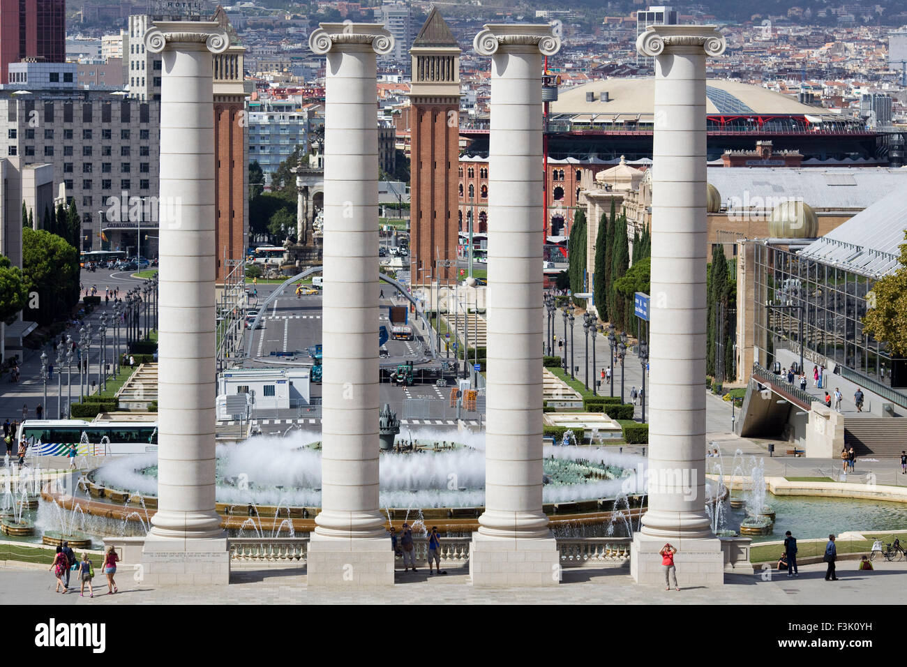 TheMagic Brunnen von Montjuïc Barcelona Spanien Stockfoto