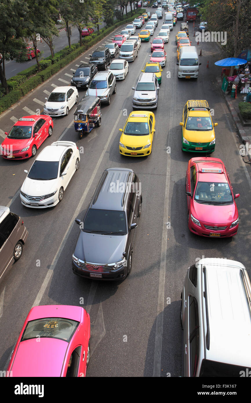 Thailand, Bangkok, Stau, Stockfoto