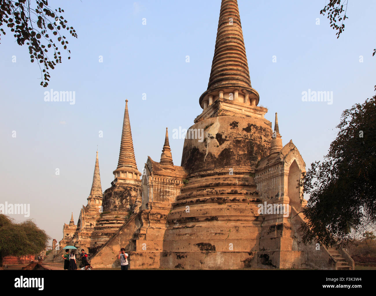 Thailand, Ayutthaya, Wat Phra Si Sanphet, buddhistische Tempel, Stockfoto