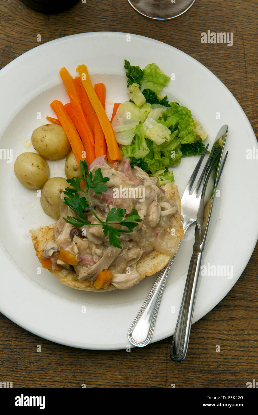 Sally lunns in der Badewanne, ein Café und ein Restaurant. Stockfoto