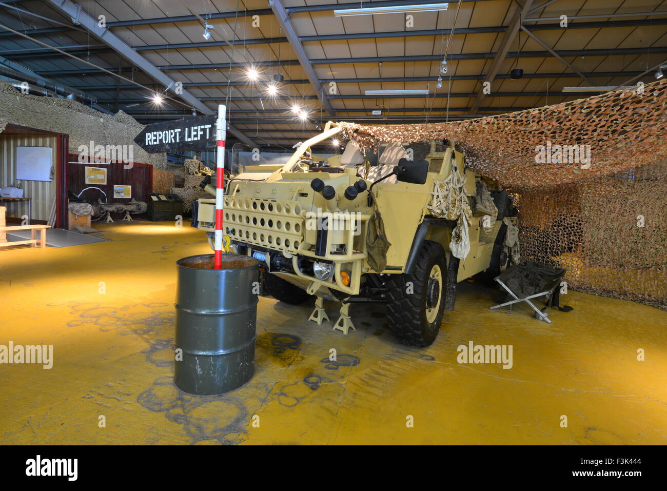 Afghanistan mock-up im Tank Museum in Bovington Stockfoto