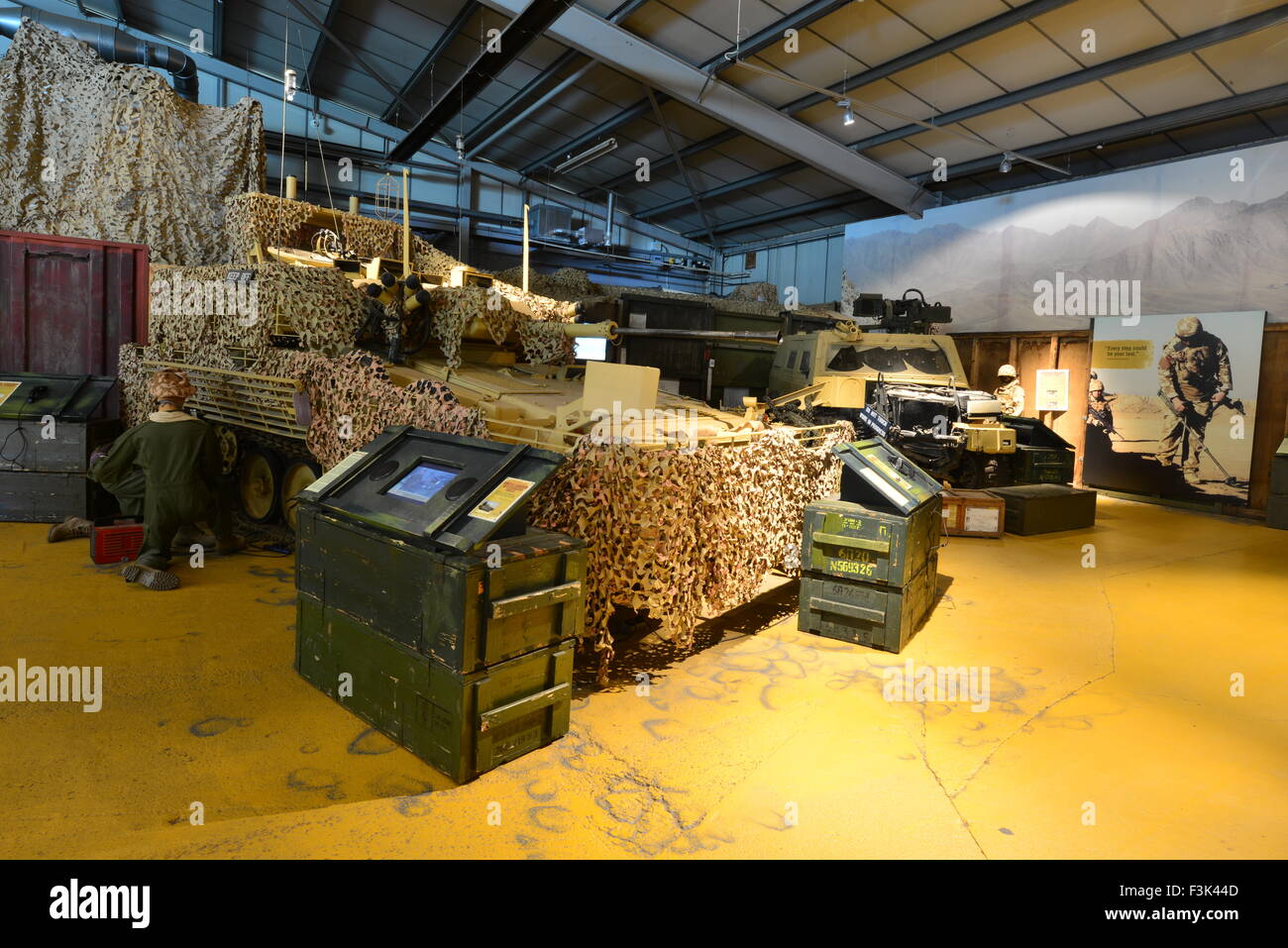 Afghanistan mock-up im Tank Museum in Bovington Stockfoto