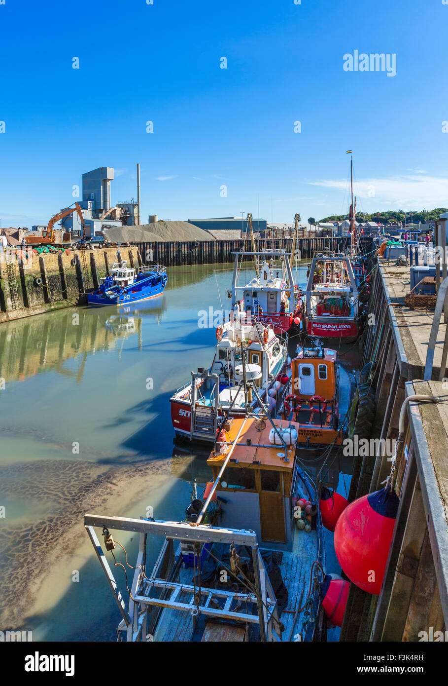 Der Hafen in Whitstable, Kent, England, UK Stockfoto