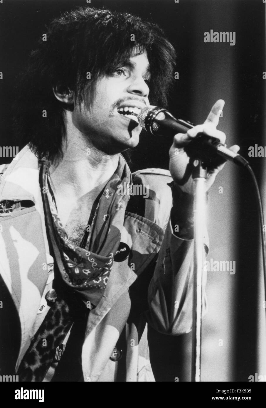 Prinz U.S.-Rock-Musiker im Jahr 1984 Stockfoto