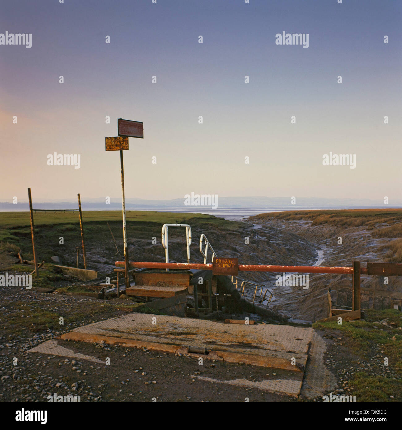 Wal-Wharf, Littleton auf Severn, in der Nähe der Severn Bridge, Gloucestershire Stockfoto