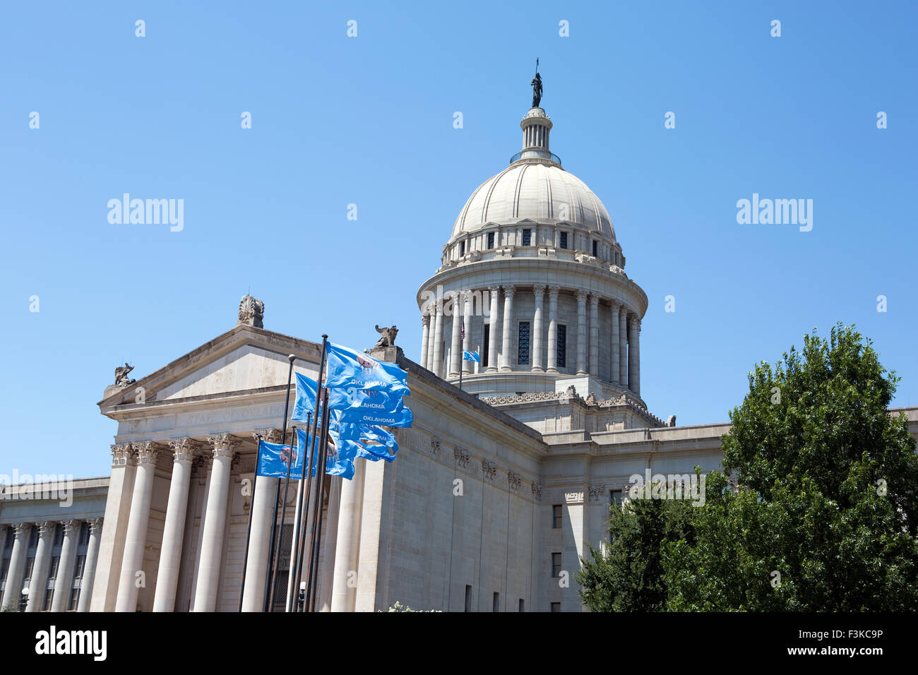 Oklahoma State Capitol Gebäude befindet sich in Oklahoma City, Oklahoma, USA. Stockfoto