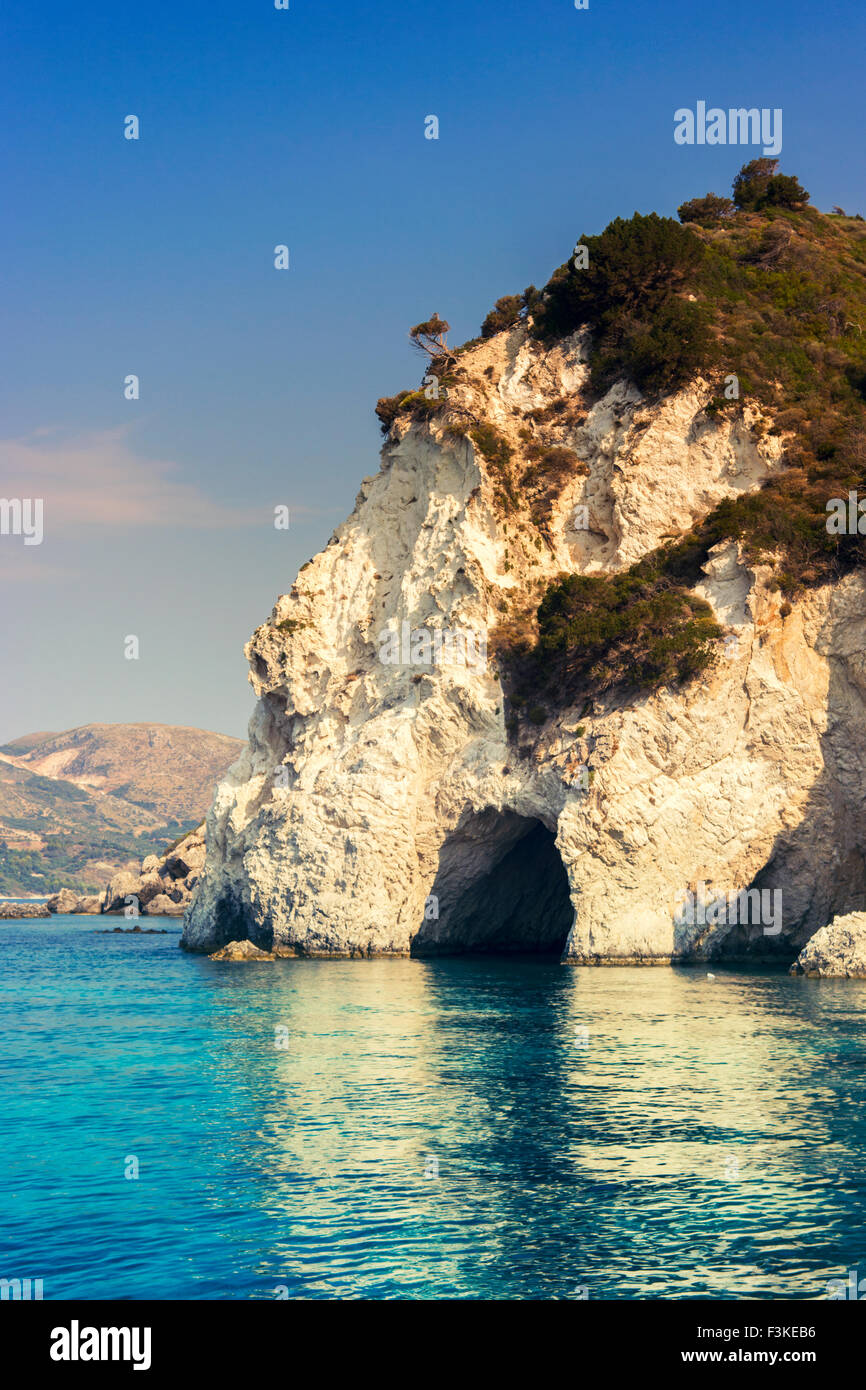 Wunderschöne Landschaften auf der Insel Zakynthos in Griechenland Stockfoto