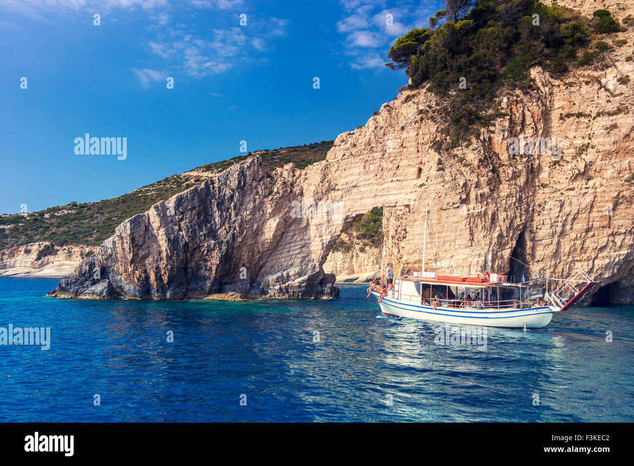 Wunderschöne Landschaften auf der Insel Zakynthos in Griechenland Stockfoto