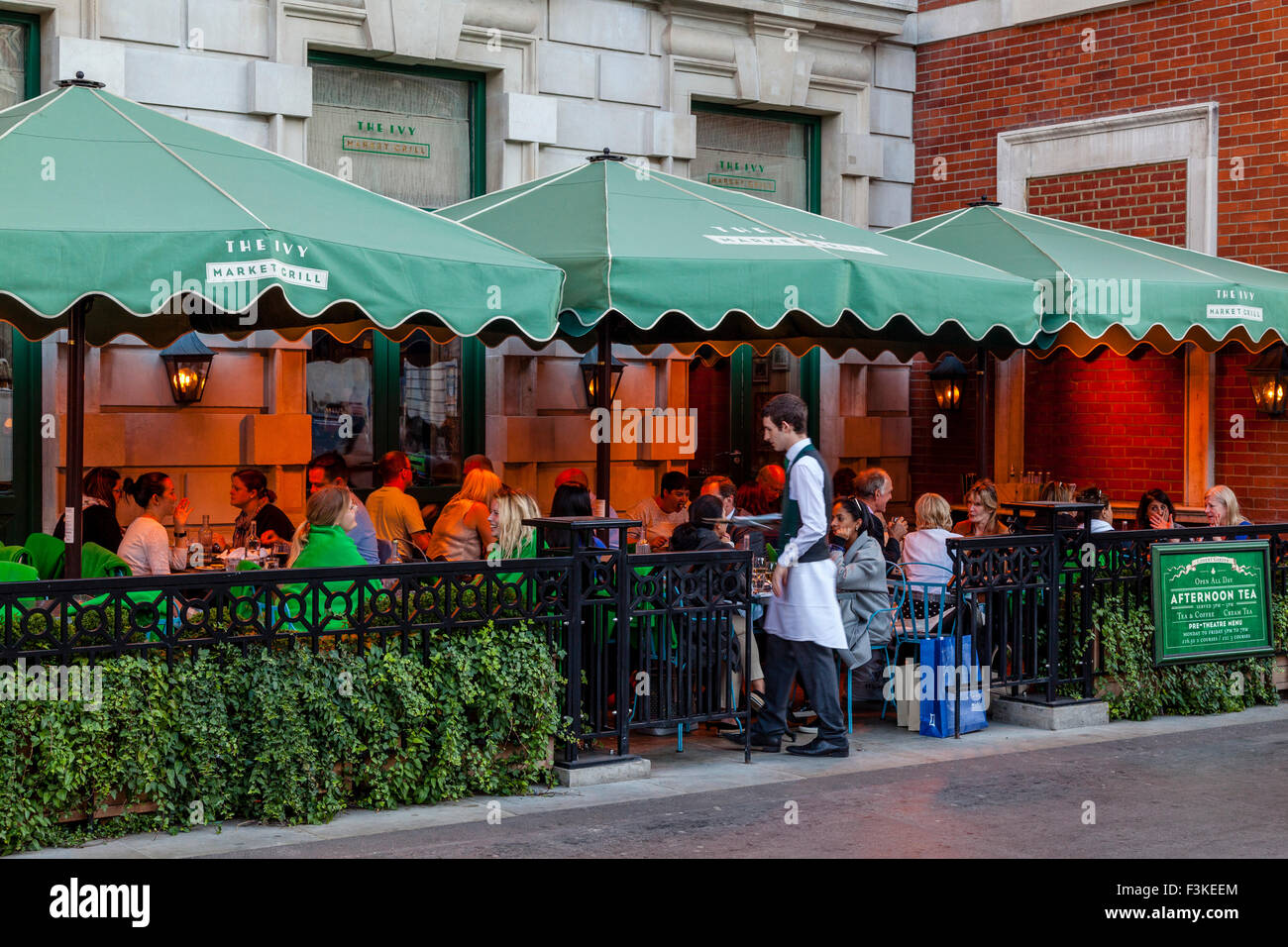 Das Efeu Markt Grill Restaurant, Covent Garden, London, UK Stockfoto
