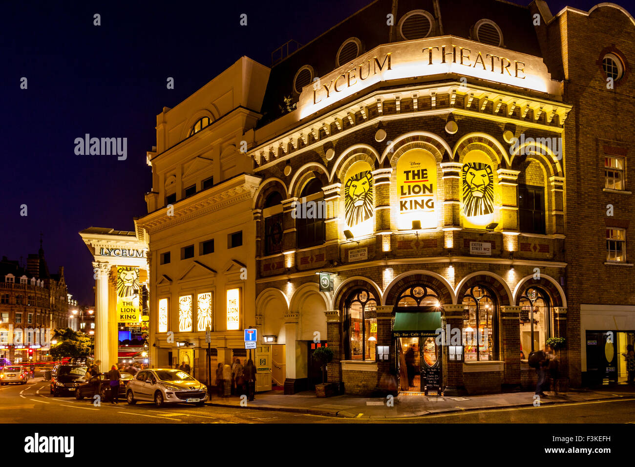 Lyceum Theatre, Wellington Street, London, UK Stockfoto