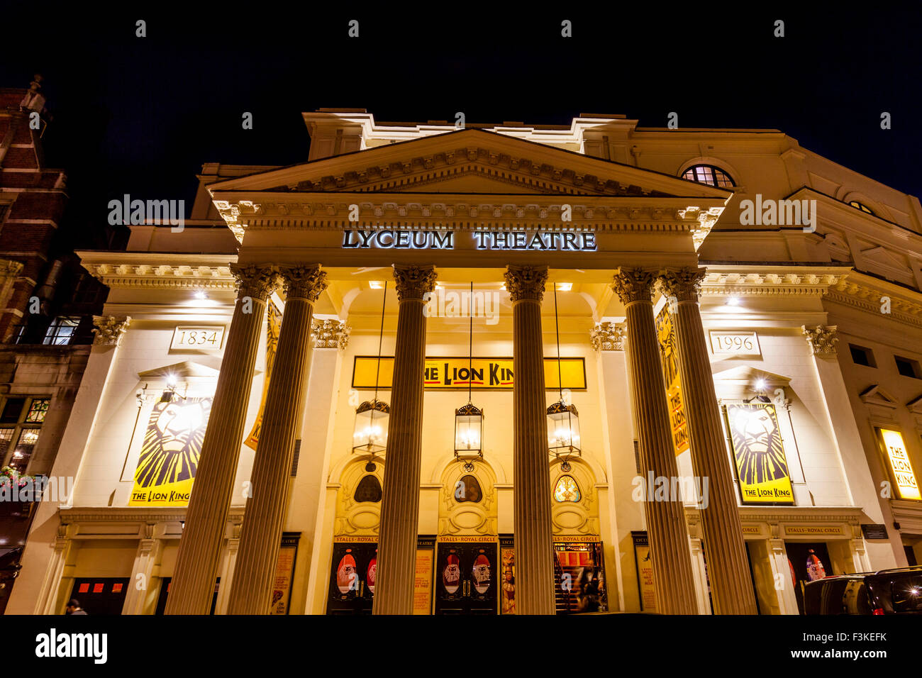 Lyceum Theatre, Wellington Street, London, UK Stockfoto