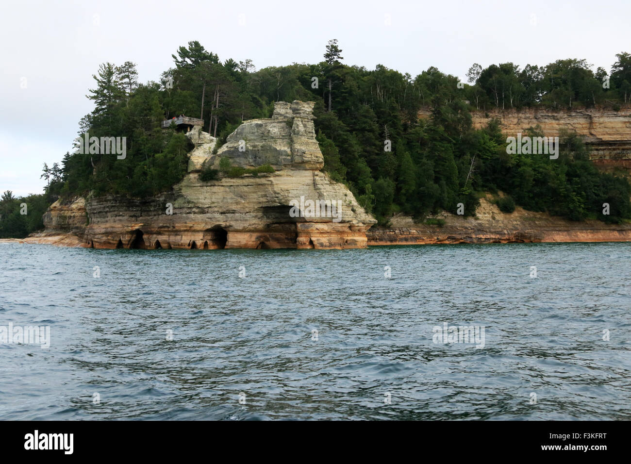 Bergleute Burg Felsformation am abgebildeten Felsen-Staatsangehöriger lakeshore Stockfoto