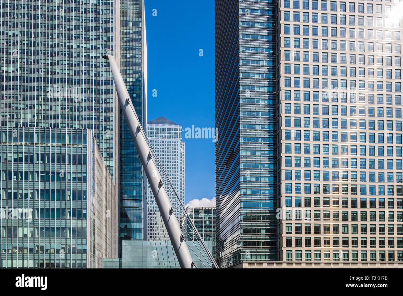 Canary Wharf Docklands, London, England, Großbritannien Stockfoto