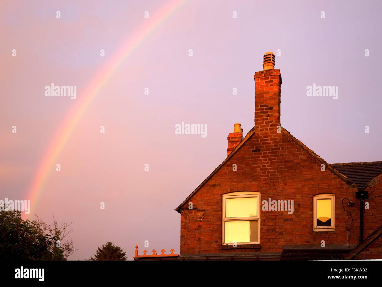 Stein Terrasse, Gloucestershire, England. Stockfoto