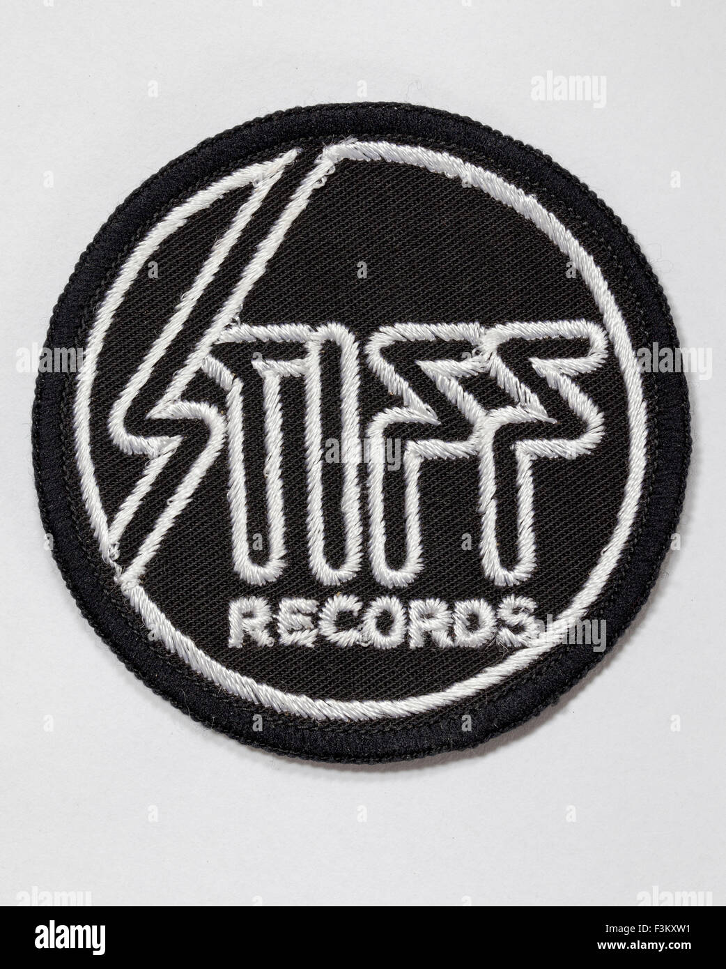 1970 Stiff Records Patch Stockfoto