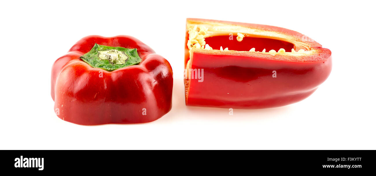 Paprika, isoliert Stockfoto