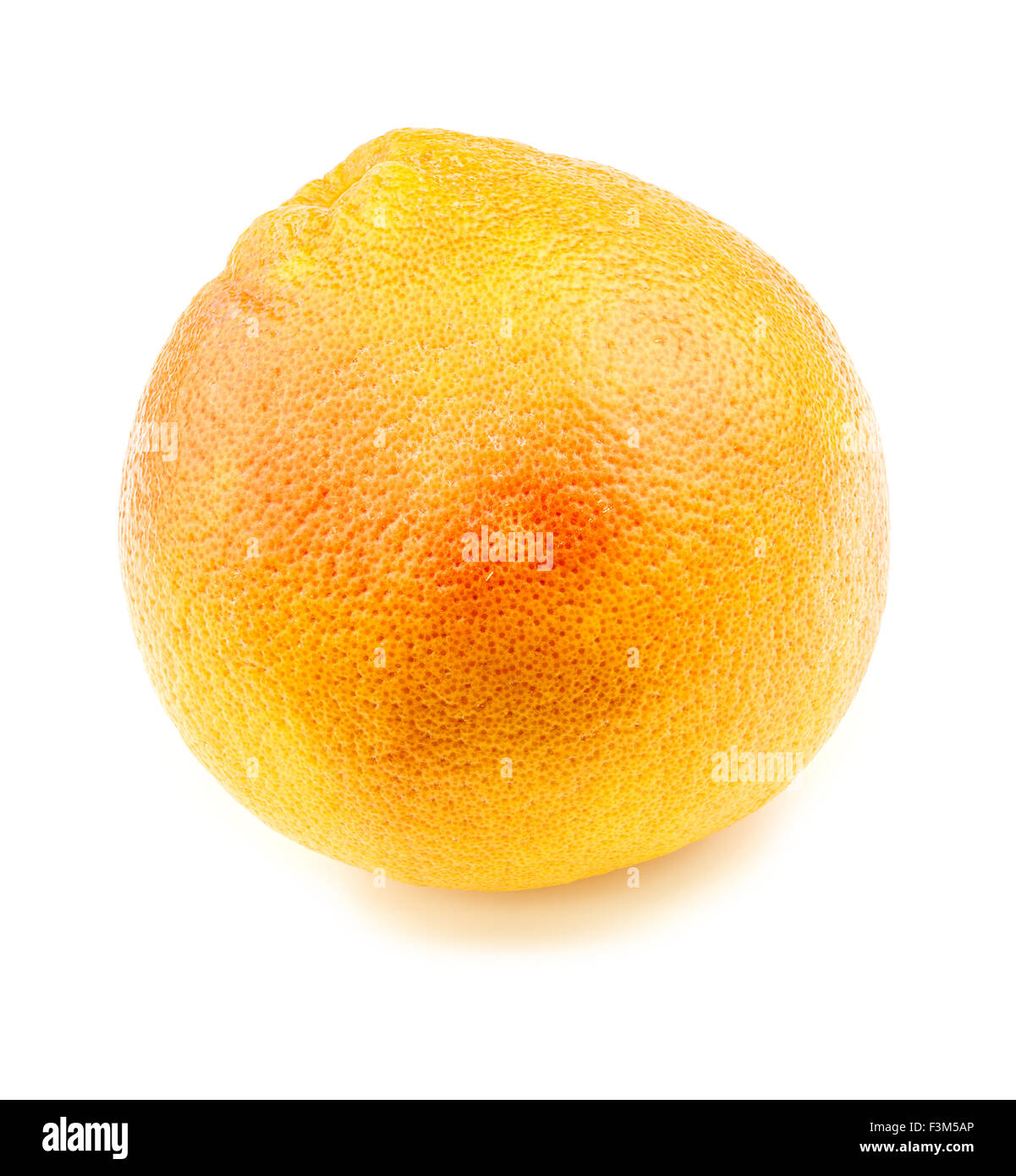 Reife lebendige Grapefruit isoliert auf weiss Stockfoto