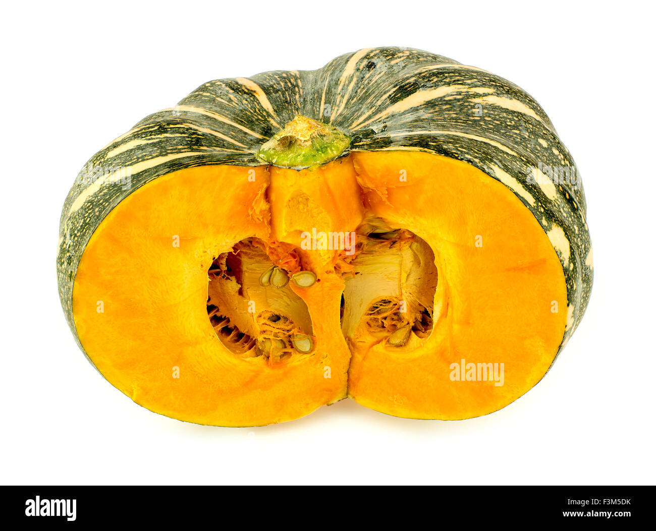 Isolierte orange Kent Kürbis Stockfoto