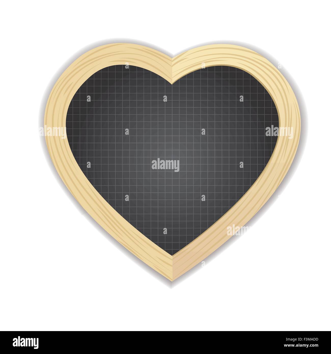 Schiefer in Herzform Stock Vektor