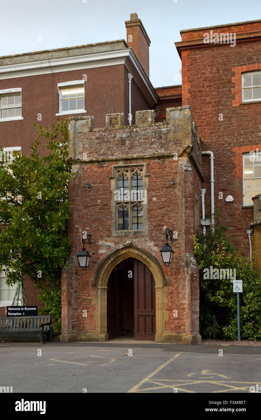 Brymore Academy, einer landwirtschaftlichen Schule lehrt Ackerbau und andere landwirtschaftliche Fähigkeiten und haben eigene Molkerei, Rinder, Schweine und sheep.a UK Stockfoto