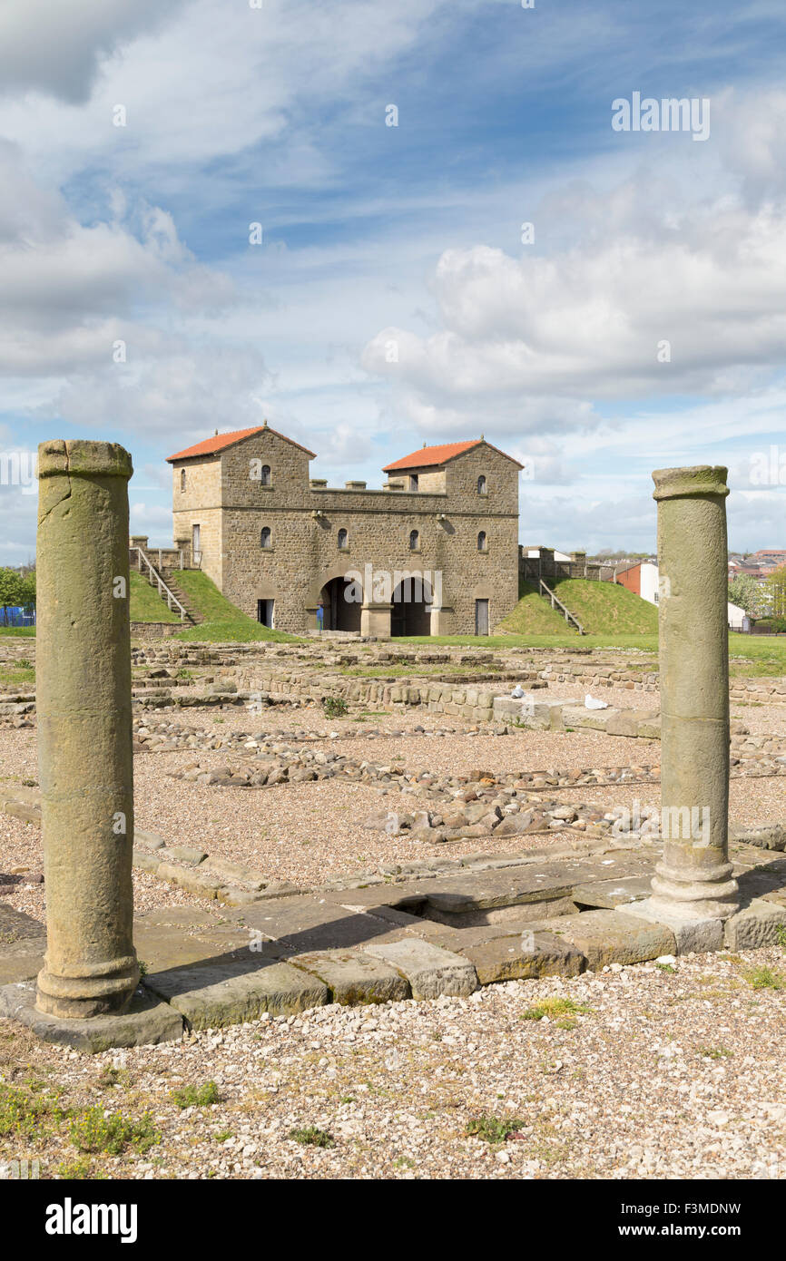 Roman, Fort, uralte, South Shields, Arbeia Stockfoto