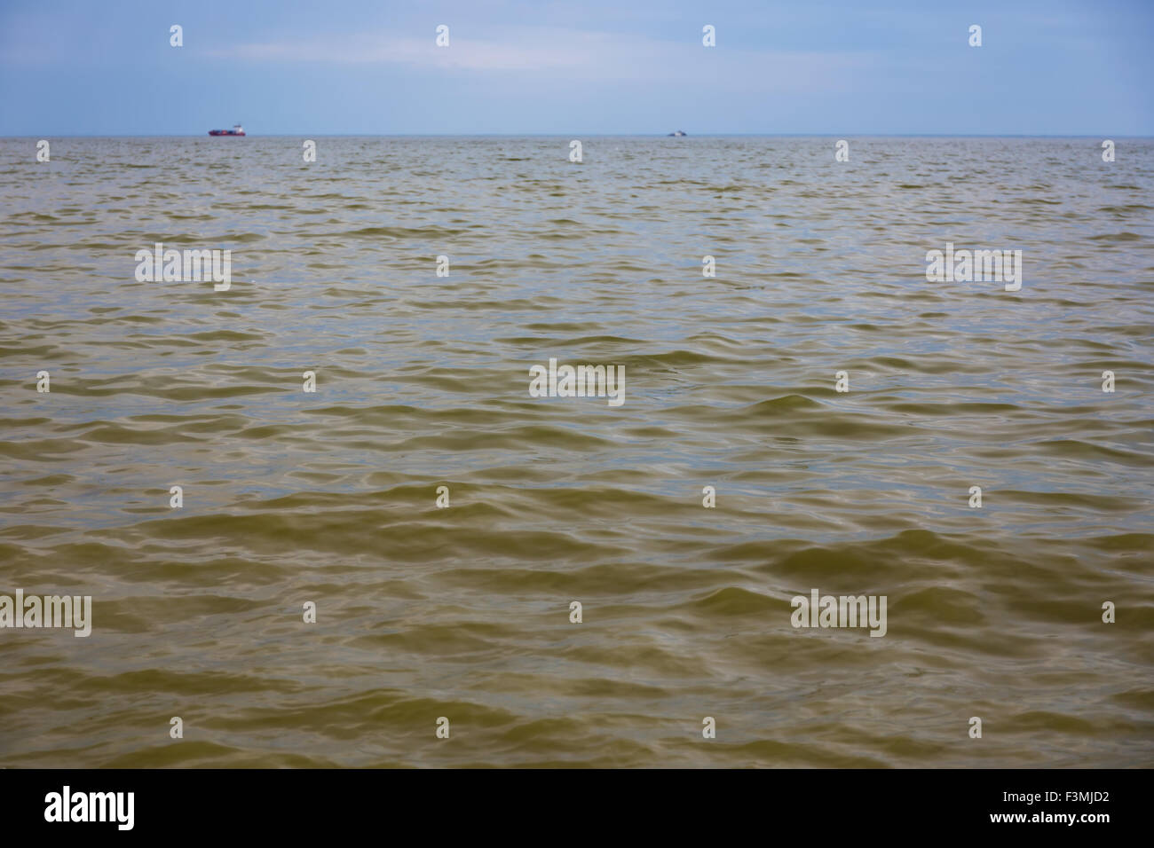 Nahaufnahme des Asowschen Meeres in Taganrog, Russland Stockfoto