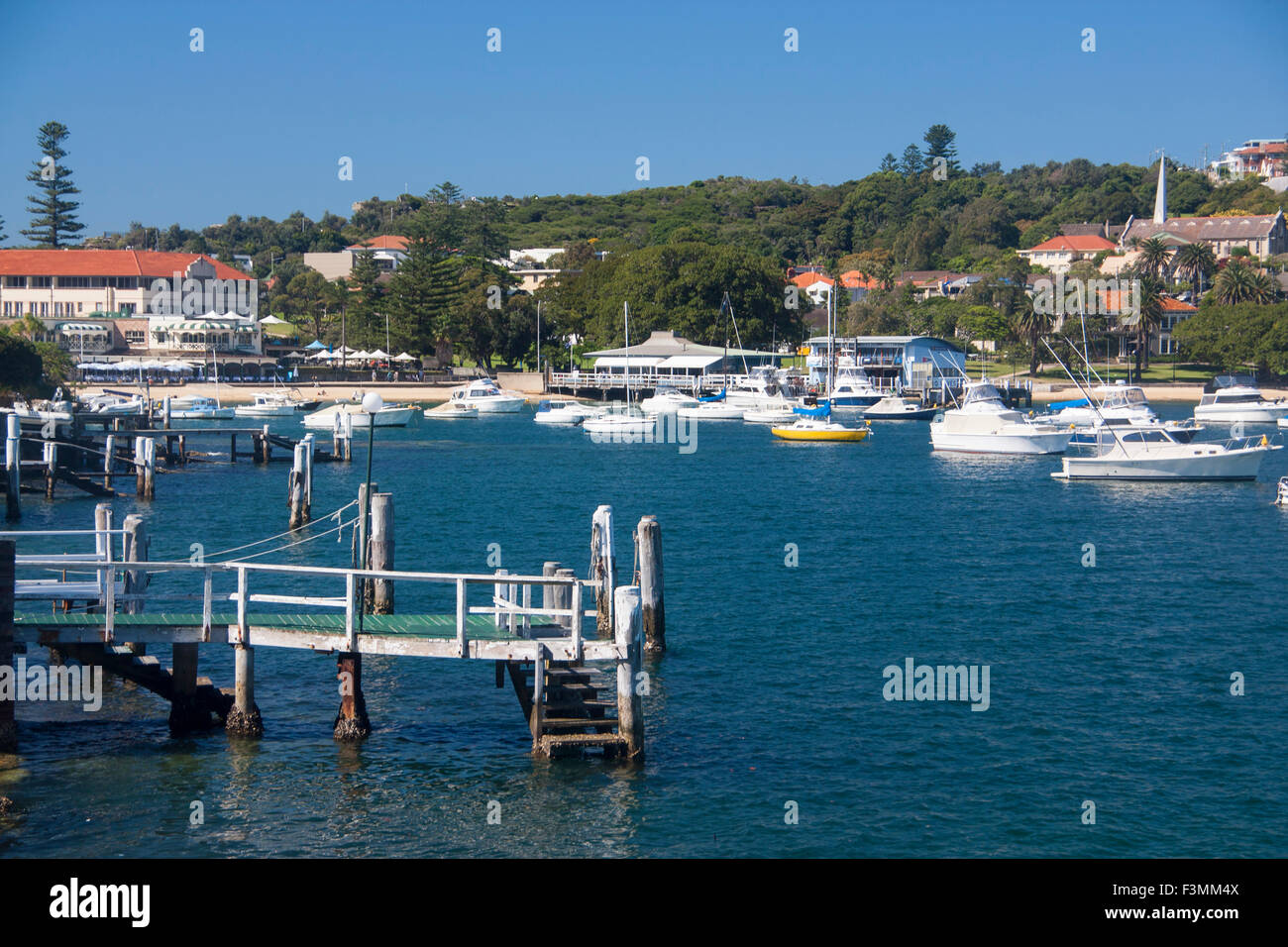 Watsons Bay Jetty, Boote und Strand östlichen Vororten Sydney HArbour Sydney New South Wales NSW Australia Stockfoto