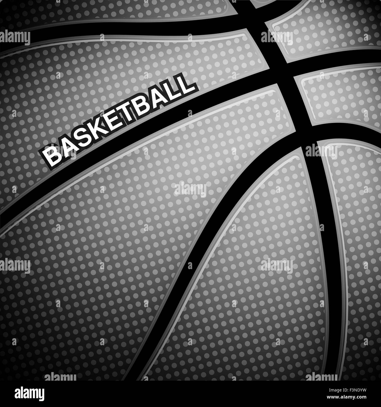 Basketball Ball Hintergrund Stockfoto