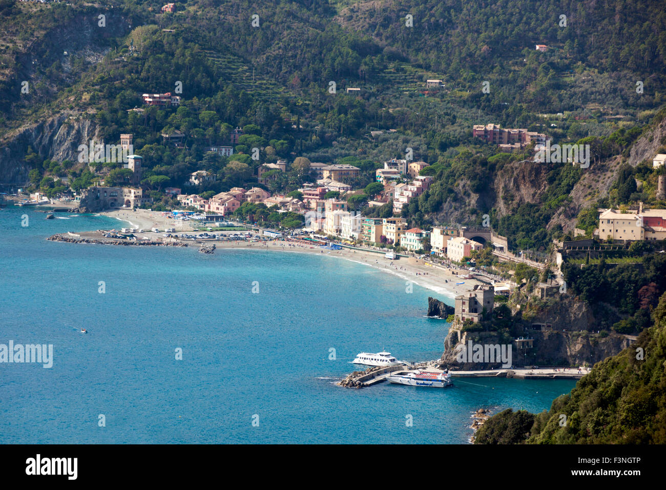 Monterosso al Mare, eines der 5 Dörfer der Cinque Terre, Italien Stockfoto