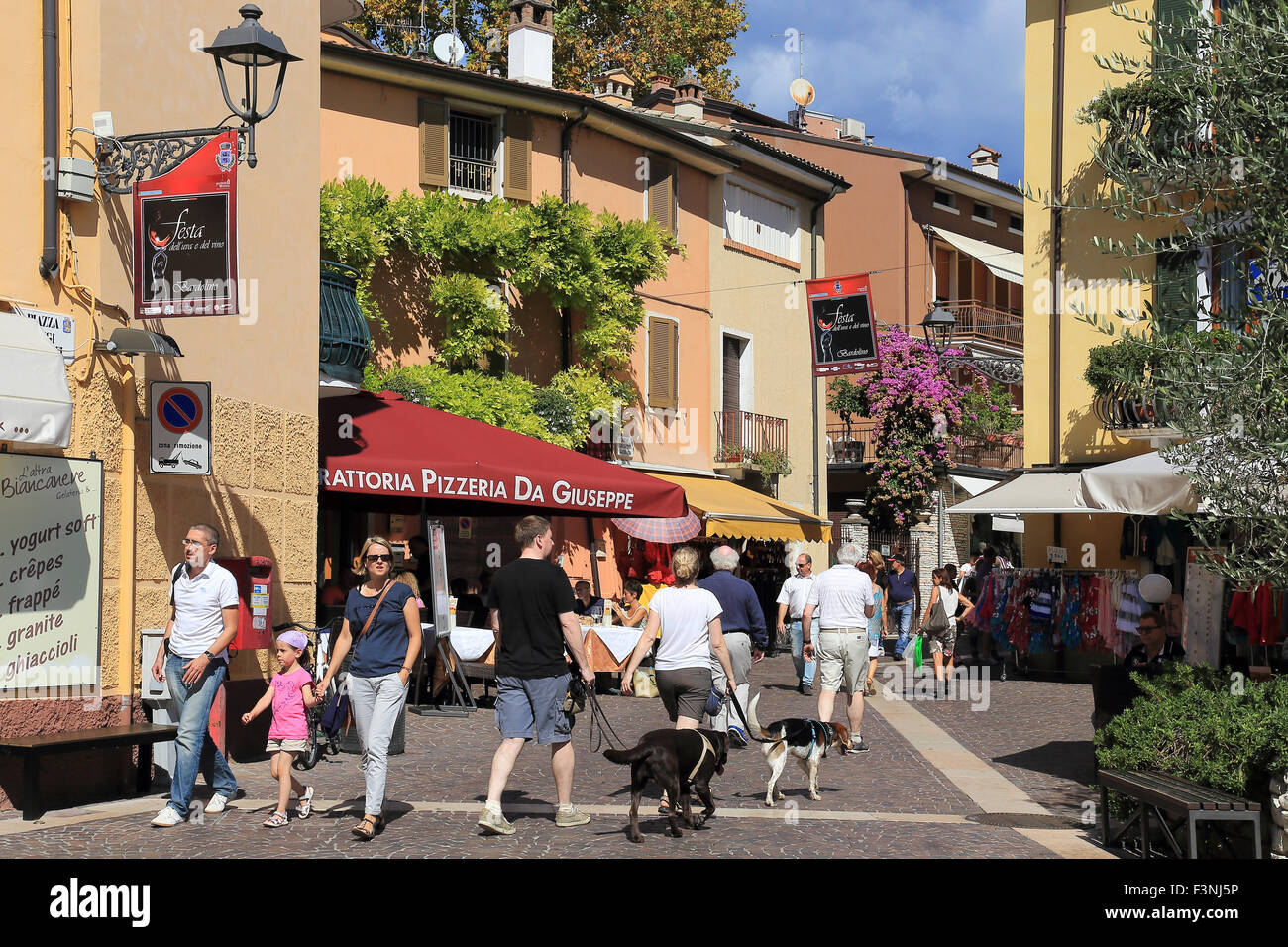 Stadt Bardolino, Gardasee, Italien Stockfoto