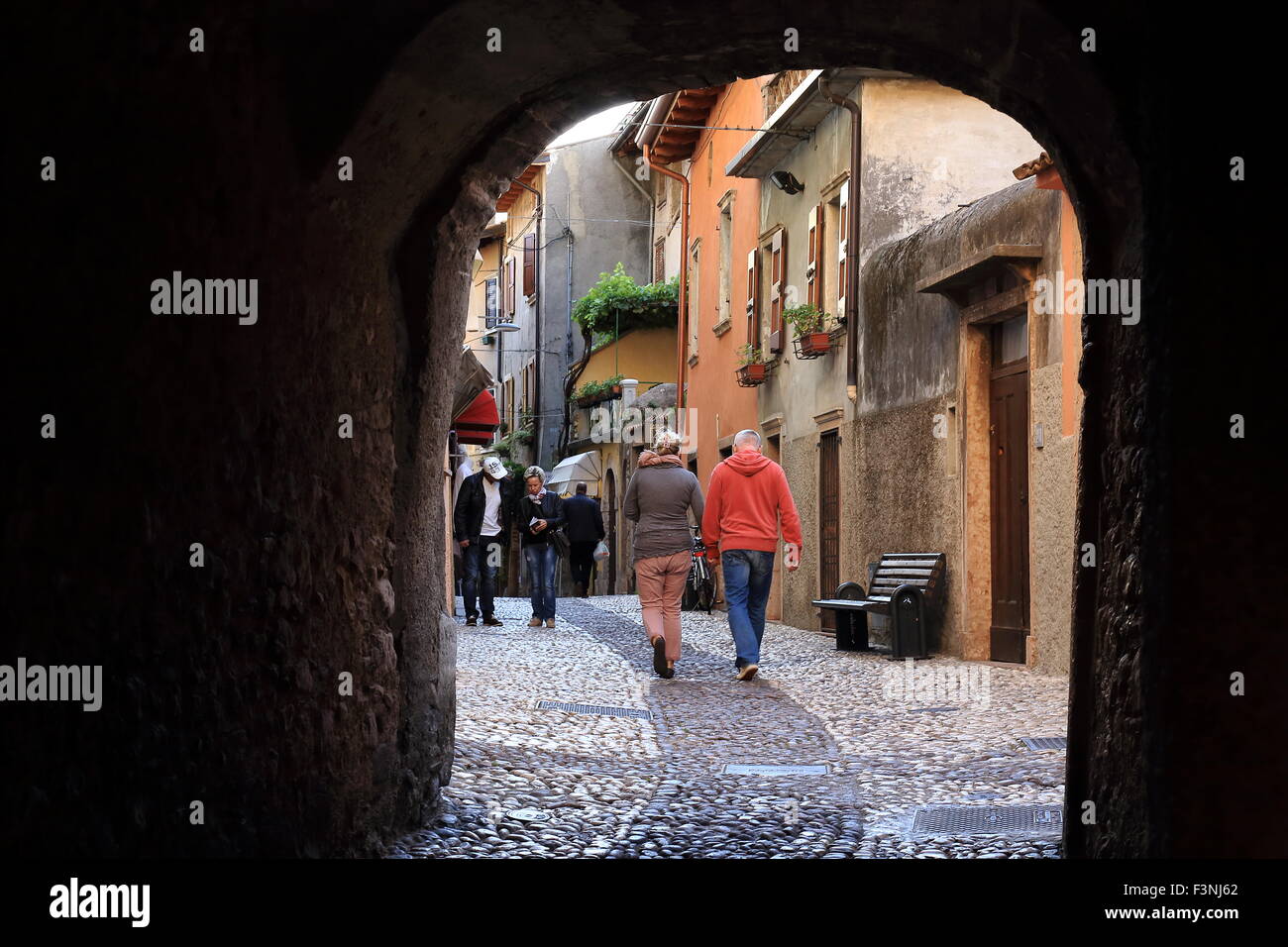 Garda Stadt, Gardasee, Italien Stockfoto