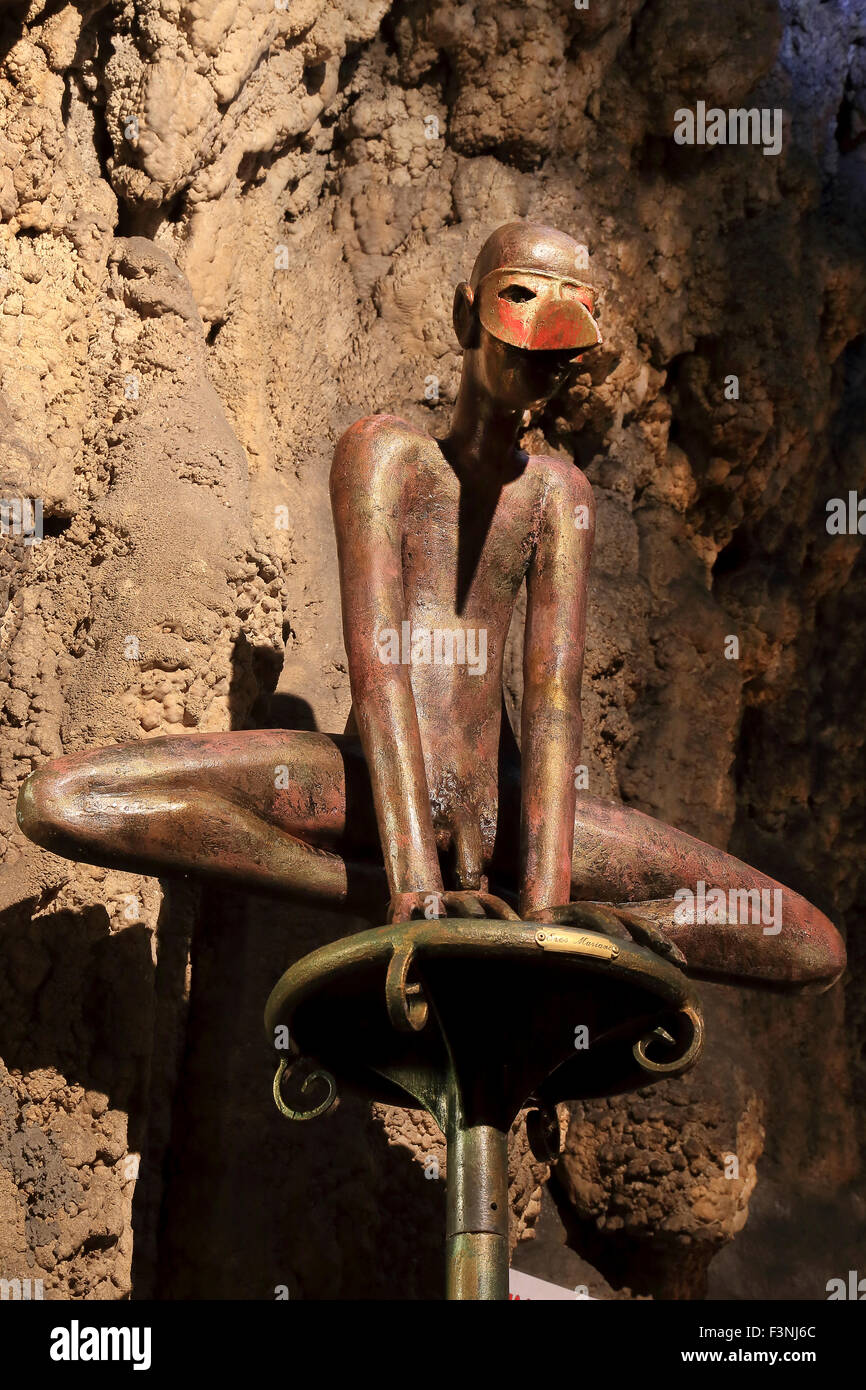 Rescia Höhlen, über Porlezza, Italien Stockfoto