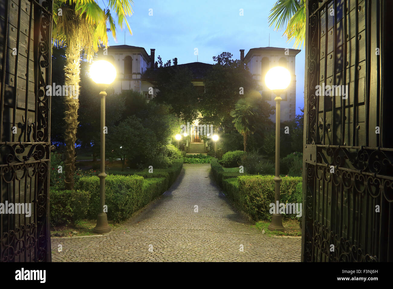 Palazzo Gallio Gravedona, Comer See, Italien Stockfoto