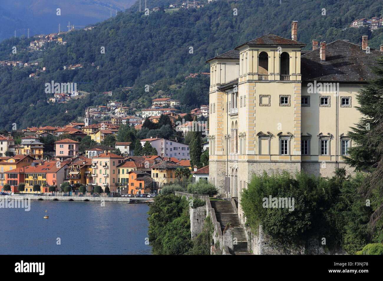 Palazzo Gallio Gravedona, Comer See, Italien Stockfoto