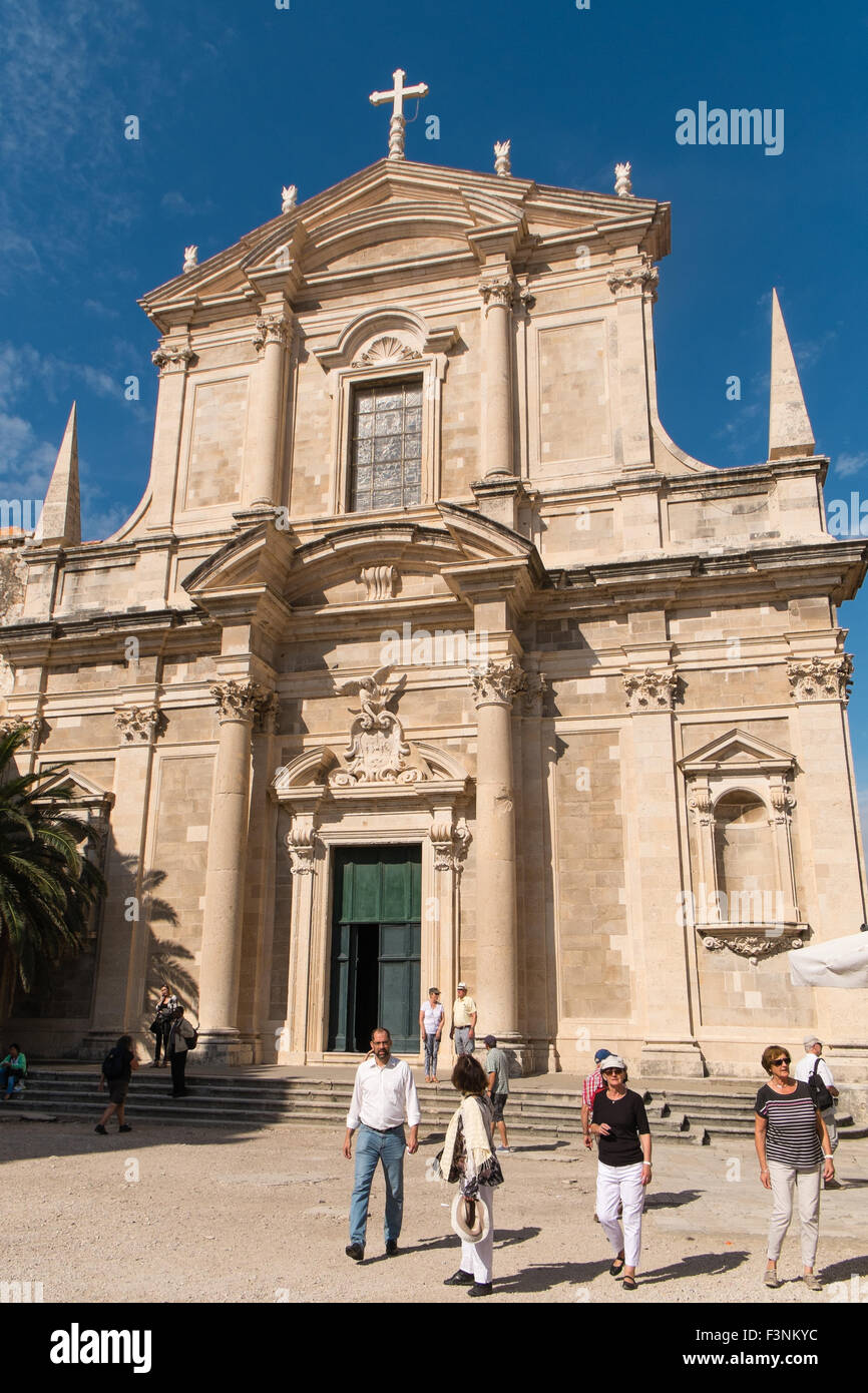 St. Ignatius Kirche, Dubrovnik Altstadt Stockfoto