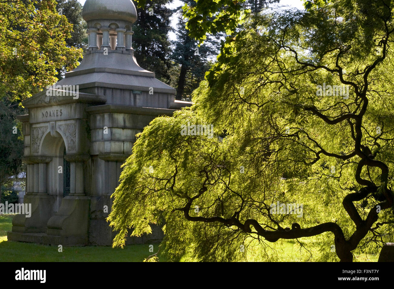 Woodlawn-Friedhof. Webster Avenue Ecke Oststraße 233.. Woodlawn M 4 (Mo-So 08:30-17 / Fotografien von vorheriger Genehmigung Stockfoto