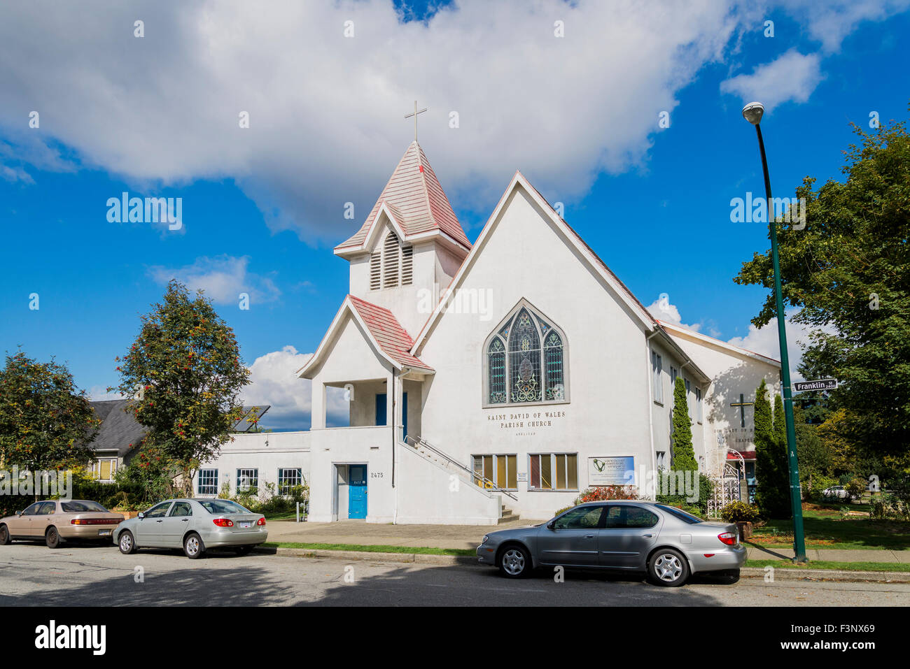 Saint David von Wales Pfarrkirche, Vancouver, Britisch-Kolumbien, Kanada Stockfoto