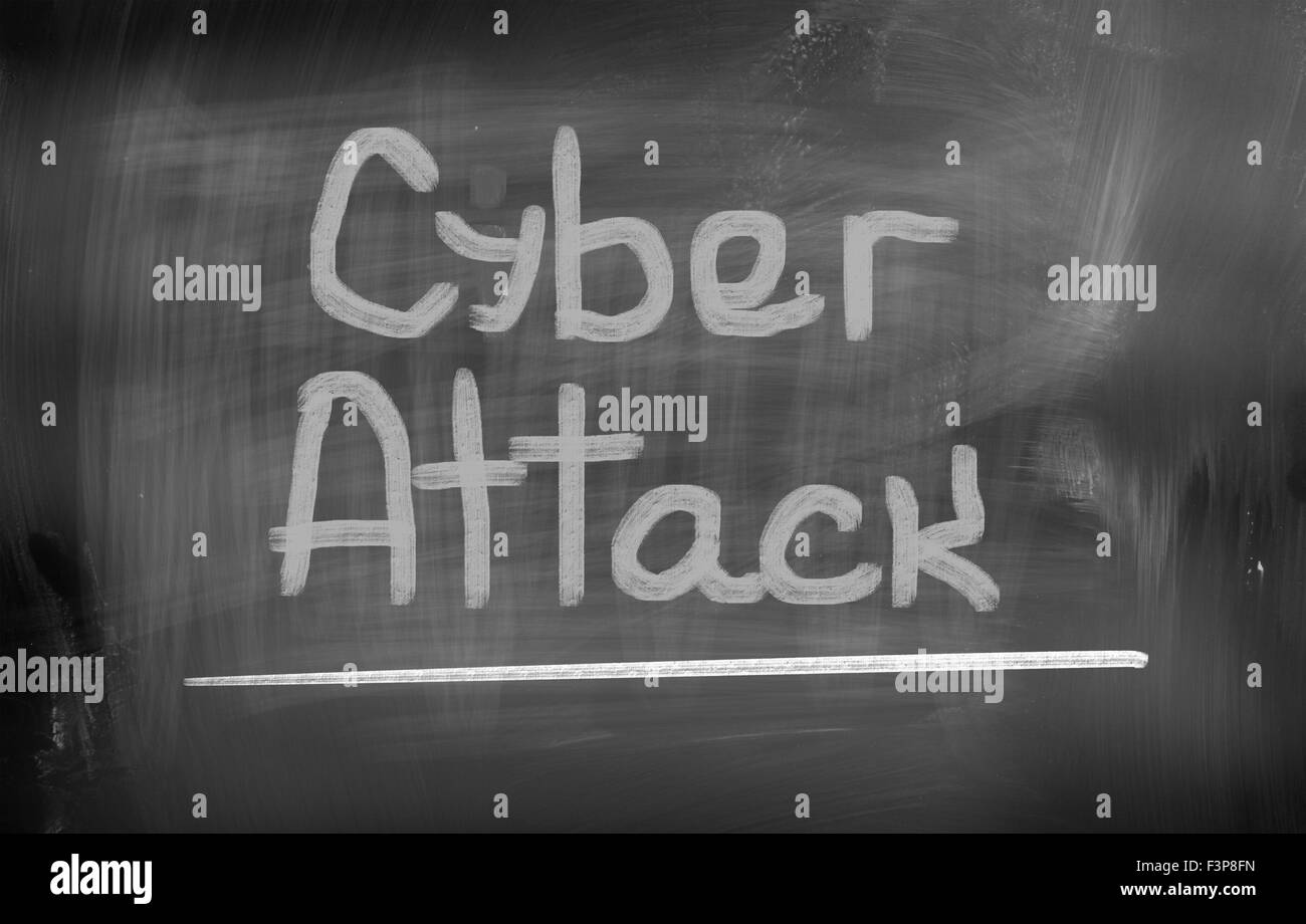 Cyber-Angriff-Konzept Stockfoto