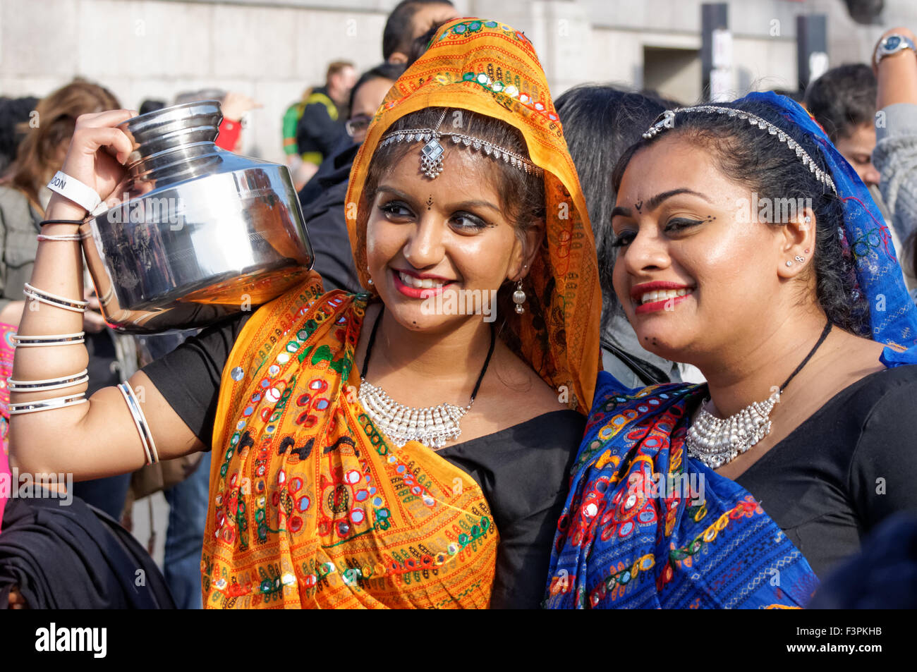 Diwali Feiern am Trafalgar Square, London England Vereinigtes Königreich UK Stockfoto