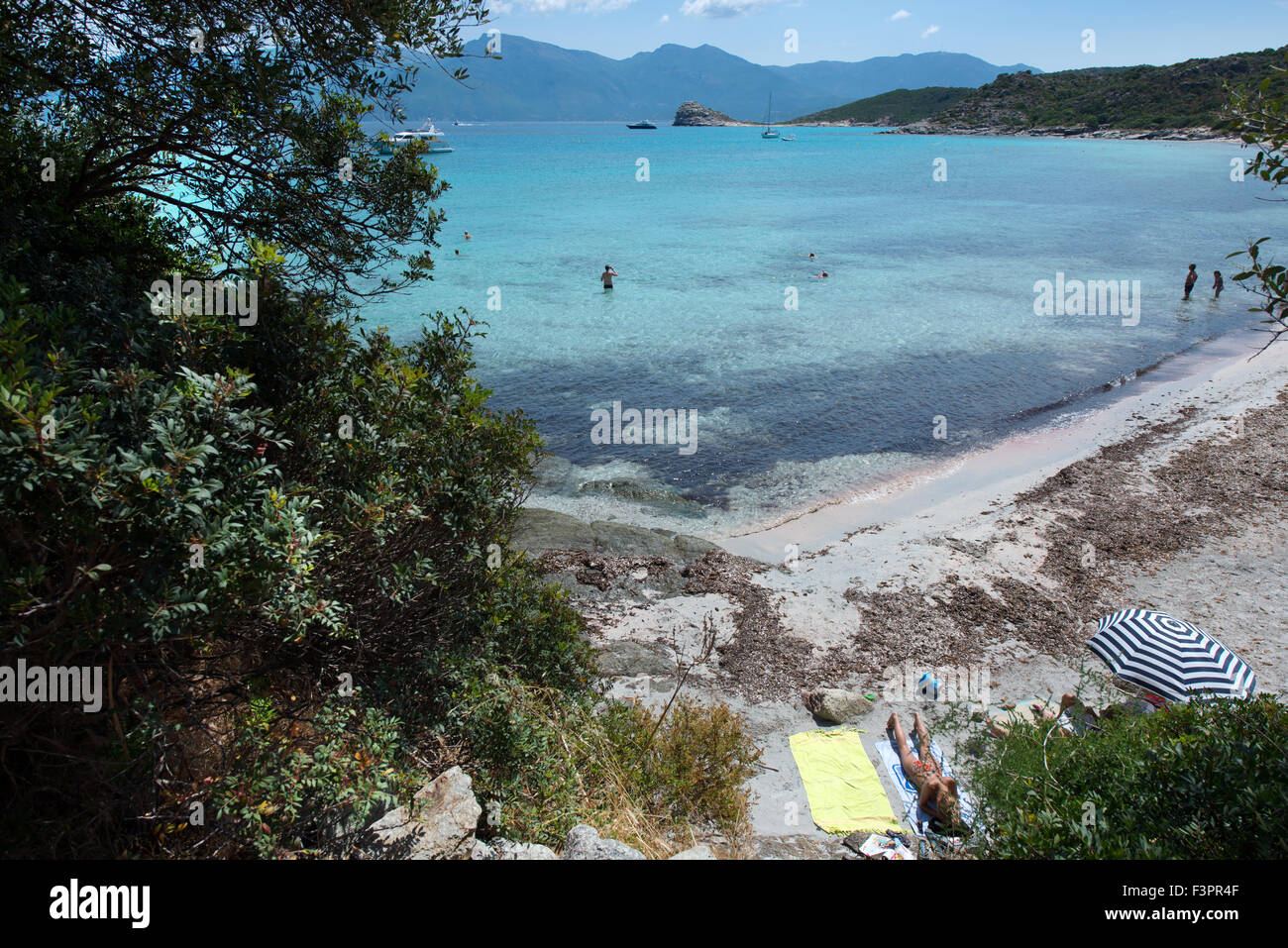 Lotu Strand, Korsika, Frankreich Stockfoto