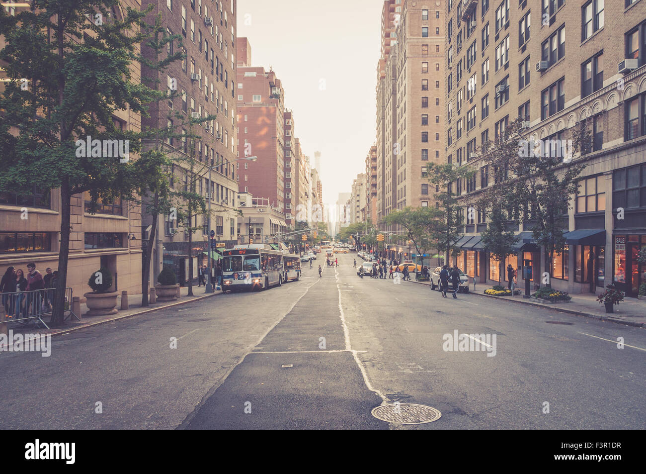 Straßenansicht der Madison Avenue, New York City, USA Stockfoto