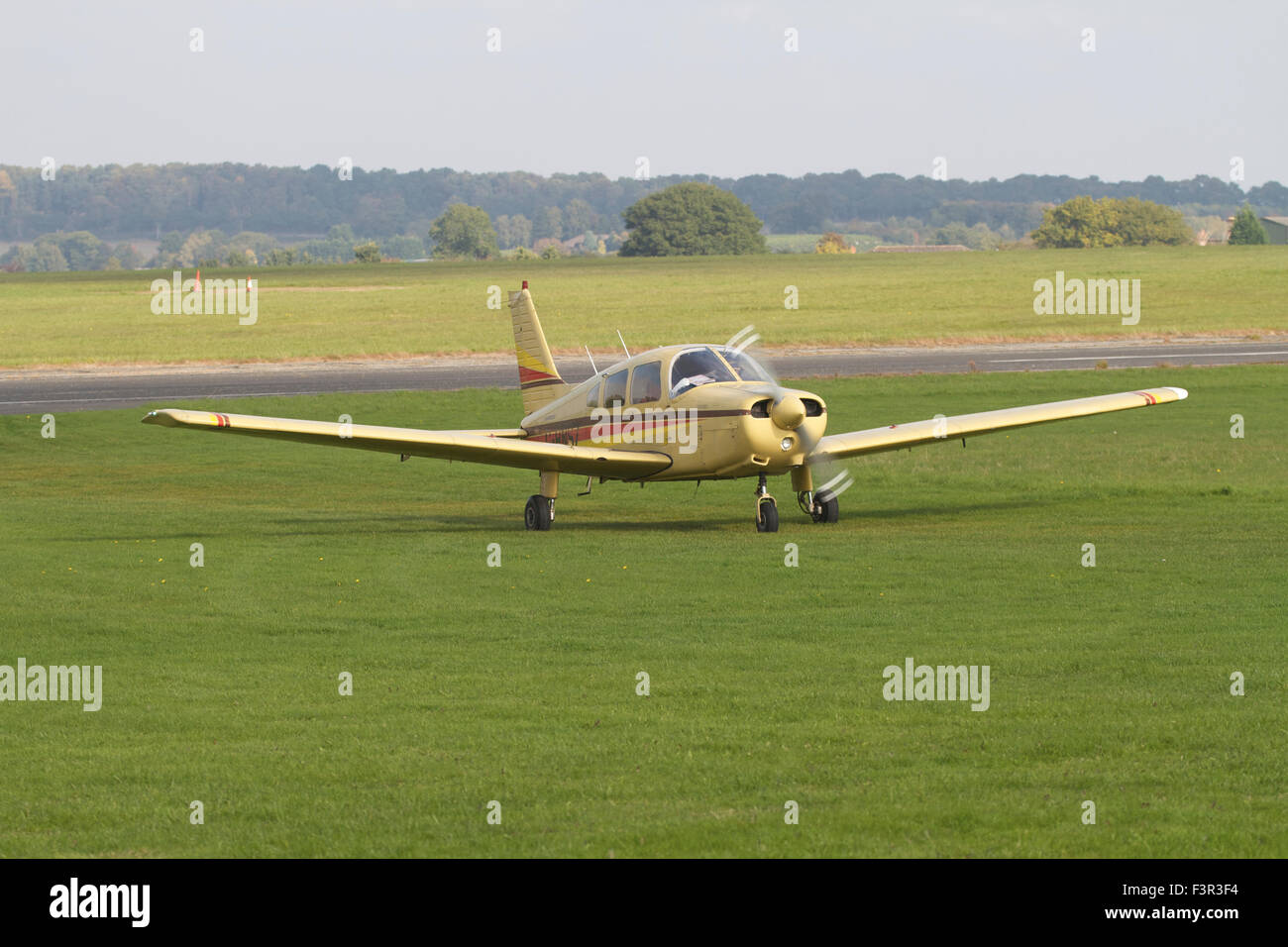 Einzigen motorisierten Leichtflugzeug in Wolverhampton Halfpenny Green Airport, Großbritannien Stockfoto