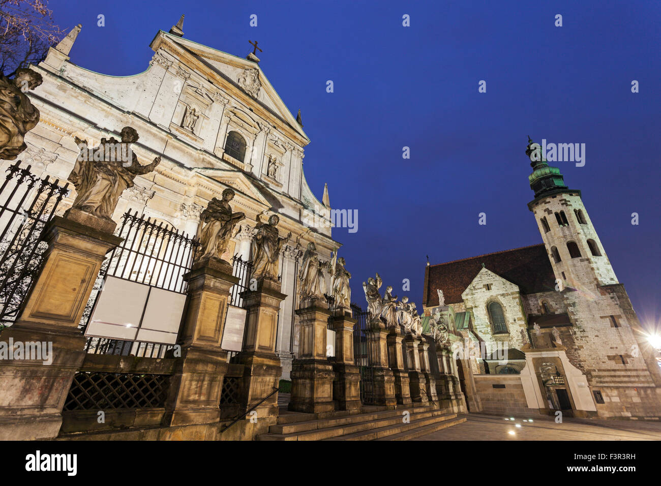 Kirche der Heiligen Apostel Peter und Paul und St. Andreas Kirche Stockfoto