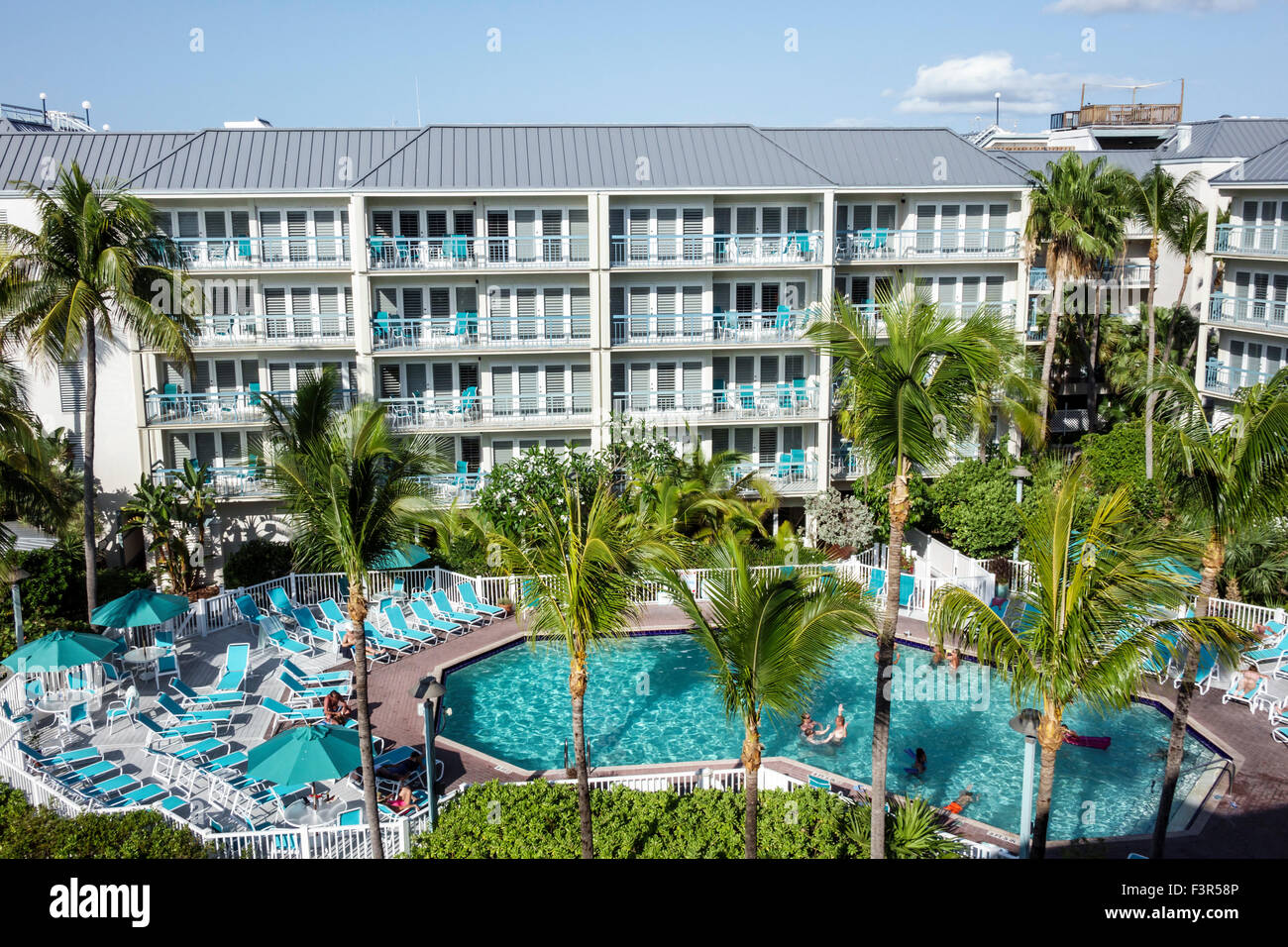 Key West Florida, Keys, Galleon Resort, Hotel, Swimmingpool, FL150509058 Stockfoto