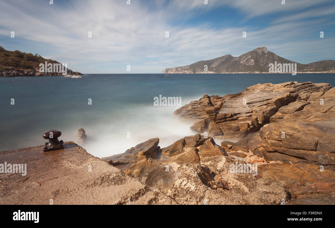 Das schöne Sant Elm-Resort in Mallorca, Spanien, an der Südwestküste Stockfoto