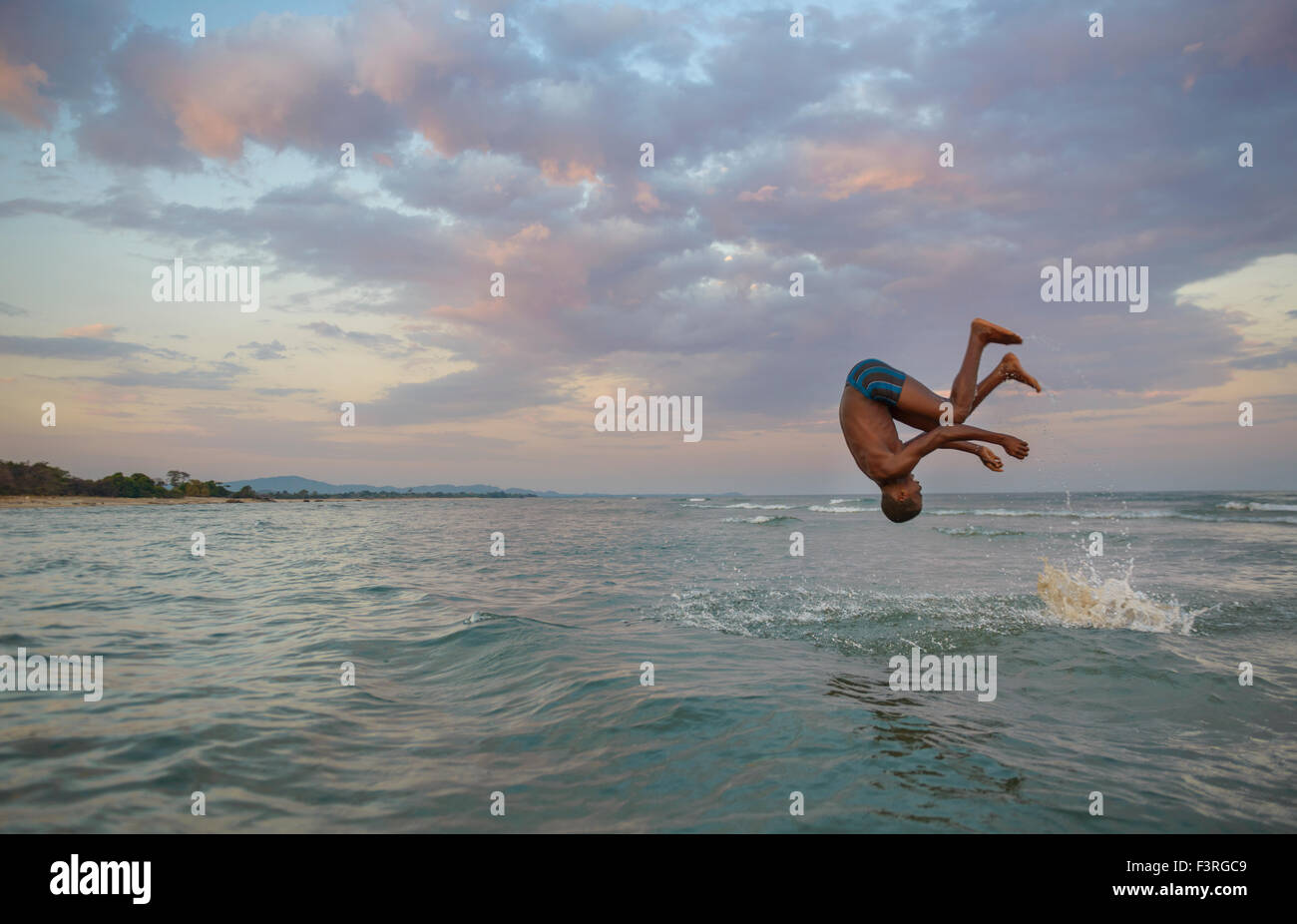 Leben am Lake Malawi, Afrika Stockfoto