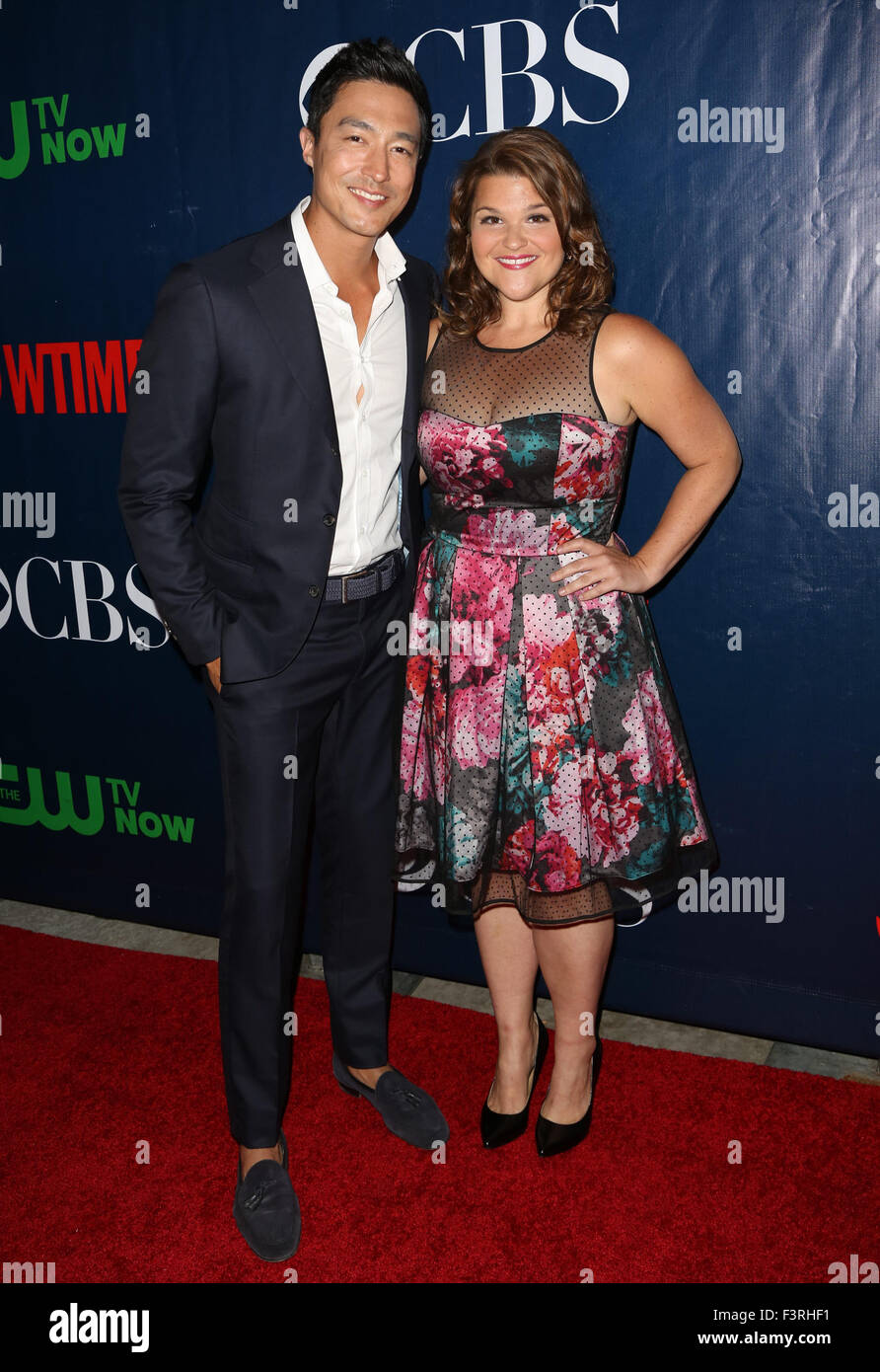 Prominente besuchen die CBS, The CW und Showtime 2015 TCA Sommerfest im Pacific Design Center.  Mitwirkende: Daniel Henney, Annie Funke Where: Los Angeles, California, Vereinigte Staaten von Amerika bei: 11. August 2015 Stockfoto