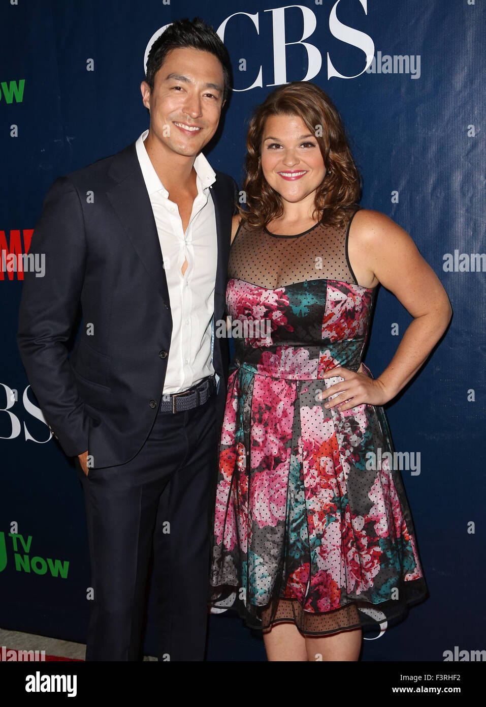 Prominente besuchen die CBS, The CW und Showtime 2015 TCA Sommerfest im Pacific Design Center.  Mitwirkende: Daniel Henney, Annie Funke Where: Los Angeles, California, Vereinigte Staaten von Amerika bei: 11. August 2015 Stockfoto